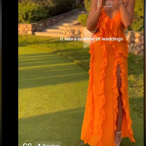 Nehna Gown in Bright Orange NBD-Revolve - Picture 5 of 6
